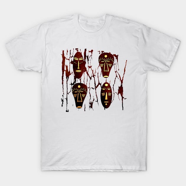 african tribal masks T-Shirt by omitay